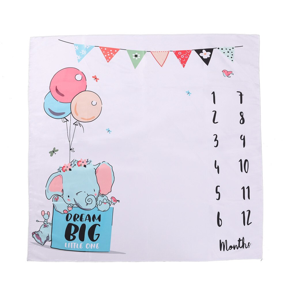 Infantile bébé jalon couverture Photo fille garçon -né photographie bébé mensuel douche couverture croissance arrière-plan accessoires
