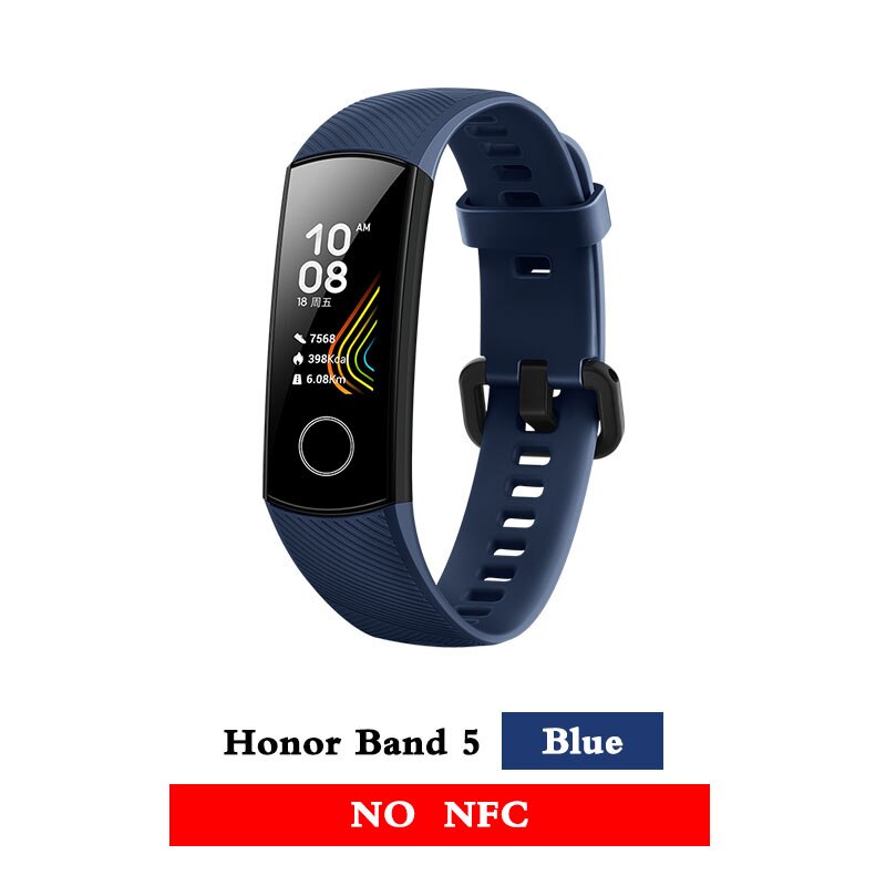 Huawei Honor band 5 smartband AMOLED Huawei smartwatch sang oxygène coeur rage ftness sommeil tracker natation sport trakcer gps: band 5 blue
