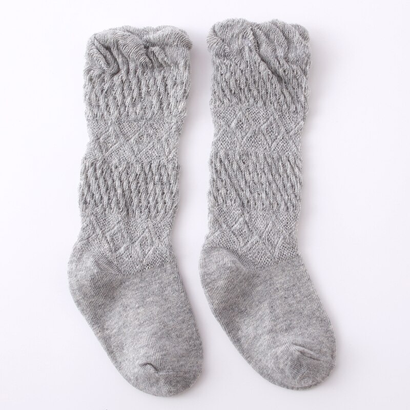 Peuter Infant Mesh Ultra-Dunne Transparante Baby Knie Sokken Zomer Dunne Over Knie Hoge Mosquito Sokken Jongens Meisjes Kind kousen: dark gray / 1-3 Y