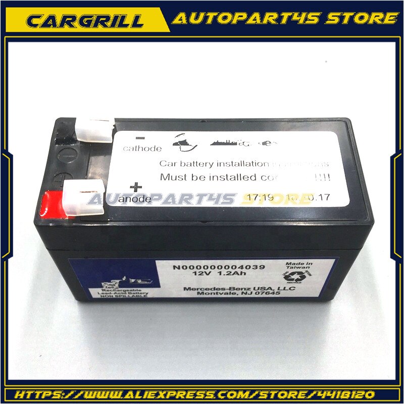 N000000004039 Batteria Ausiliaria 12V 1.2ah per Mercedes-Benz CL ML R S-CLASS
