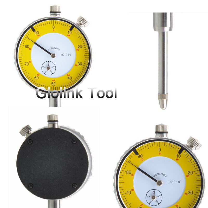 0-1&quot; Dial Indicator Inch Dial Gauge Indicator Precision Dial Gauge Test Indicator Lever Scale Meter Measuring Tool