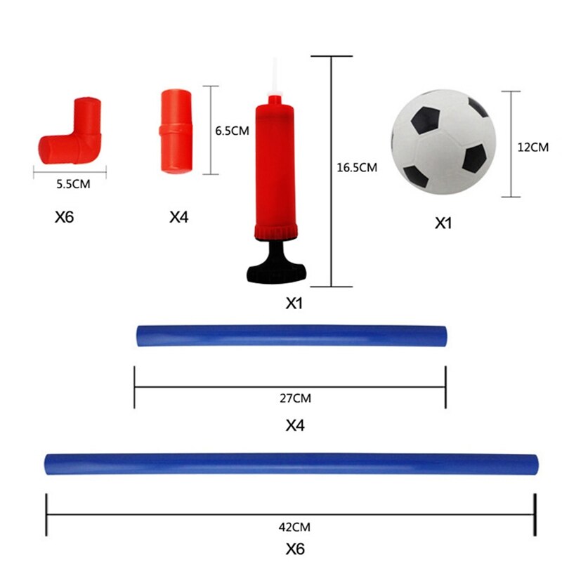 Crianças crianças inverno hóquei no gelo vara ferramentas de treinamento plástico golfe futebol futebol objetivo removível mini conjunto