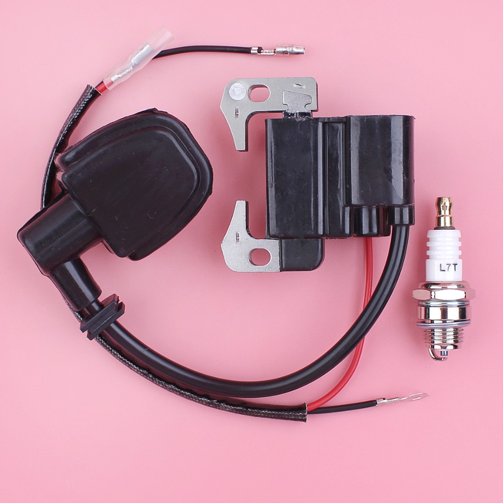 Ignition Coil Module Spark Plug Kit For Robin NB411 EC04 BG411 CG411 Trimmer Brush Cutter Engine Motor Part