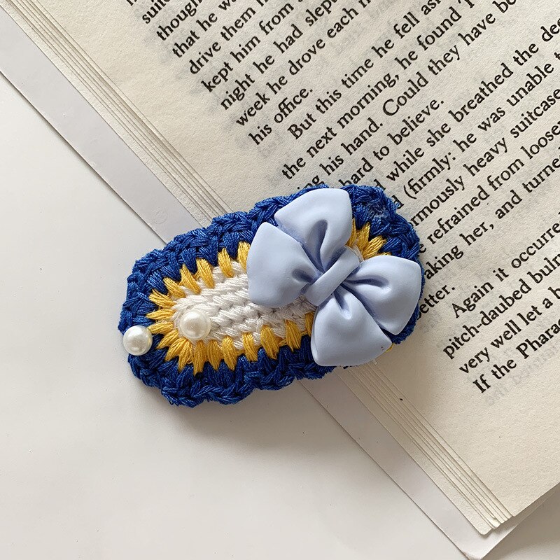 Hand-woven Accessories For Hair Baby Clip Hair Pins Kids Girls Hair Styling Tools Hairpin Hair Wear Headdress Barrettes Bb Clips: 01
