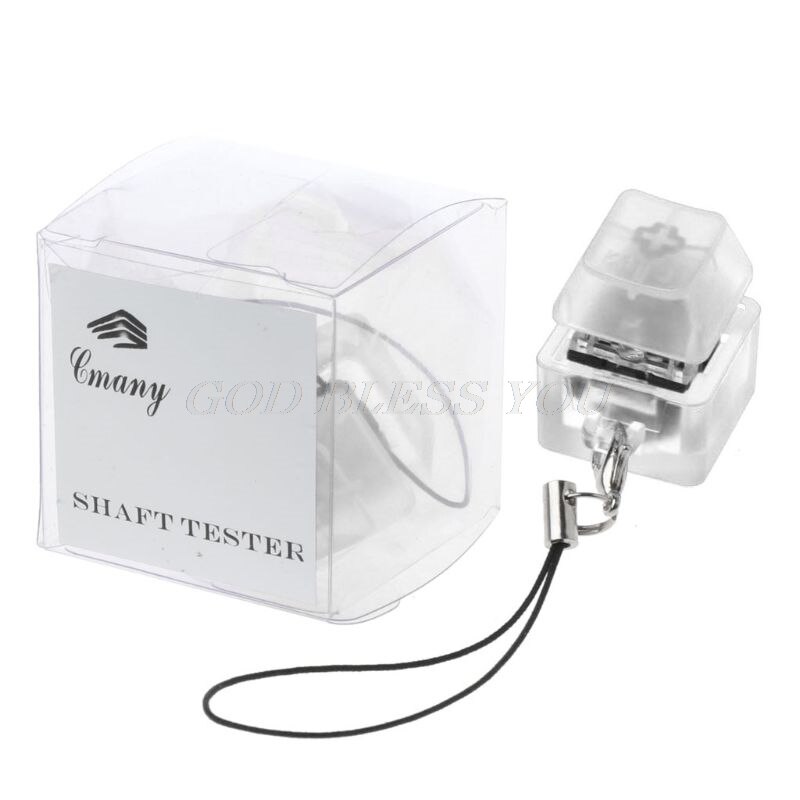 Mechanical Switch Keychain Light Up Backlit For Keyboard Switches Tester Kit: Transparent