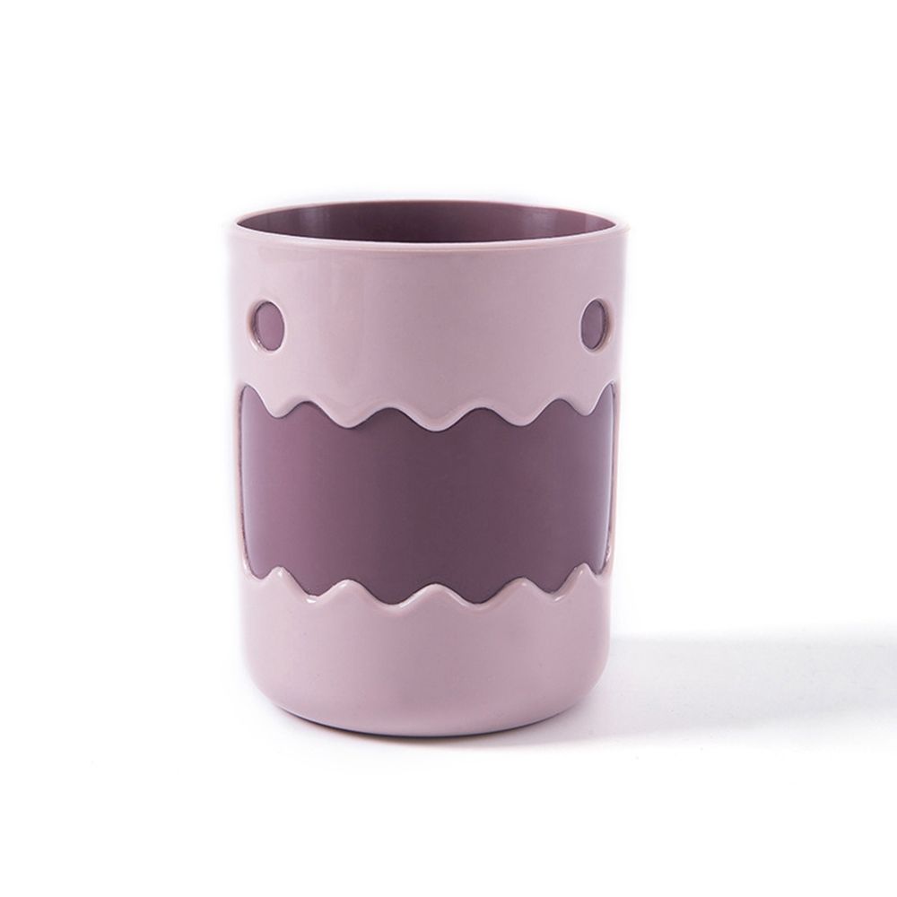 Simple Cartoon Good Morning Mouthwash Cup Children Brushing Cup Plastic Toothbrush Cup Bathroom Accessories: pink