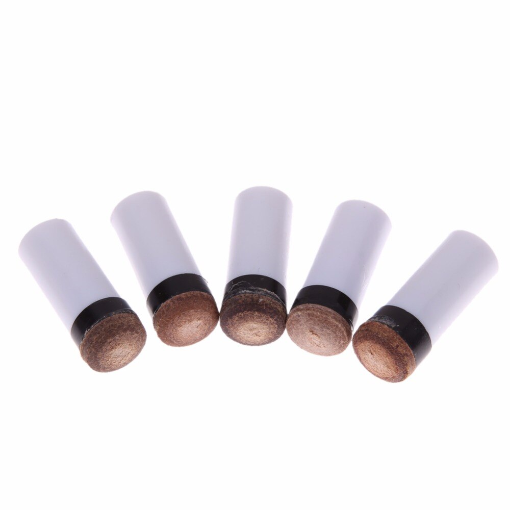 Biljard reservedeler 13mm 5x pool cue stick ferrules og 5 skruer på tips for snooker