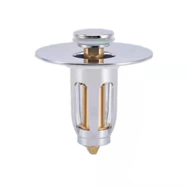 Pop-Up Kitchen Sink Plug Hair Catcher Bathroom Drain Pop-Up For Sink Plug Universal Washroom Stopper Stainless Steel Drainer