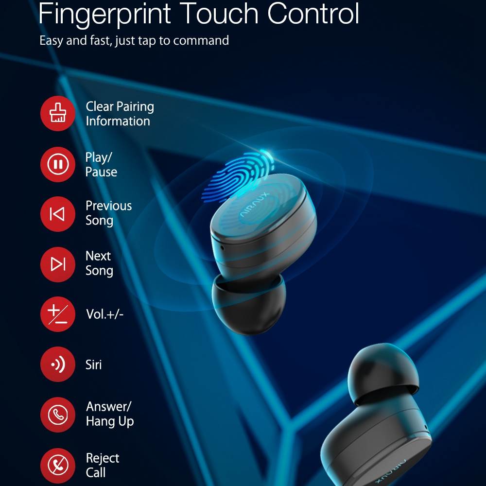 Blitzwolf AIRAUX TWS bluetooth Wireless Earbuds ear buds headphones for Lady ture wireless headphones headset