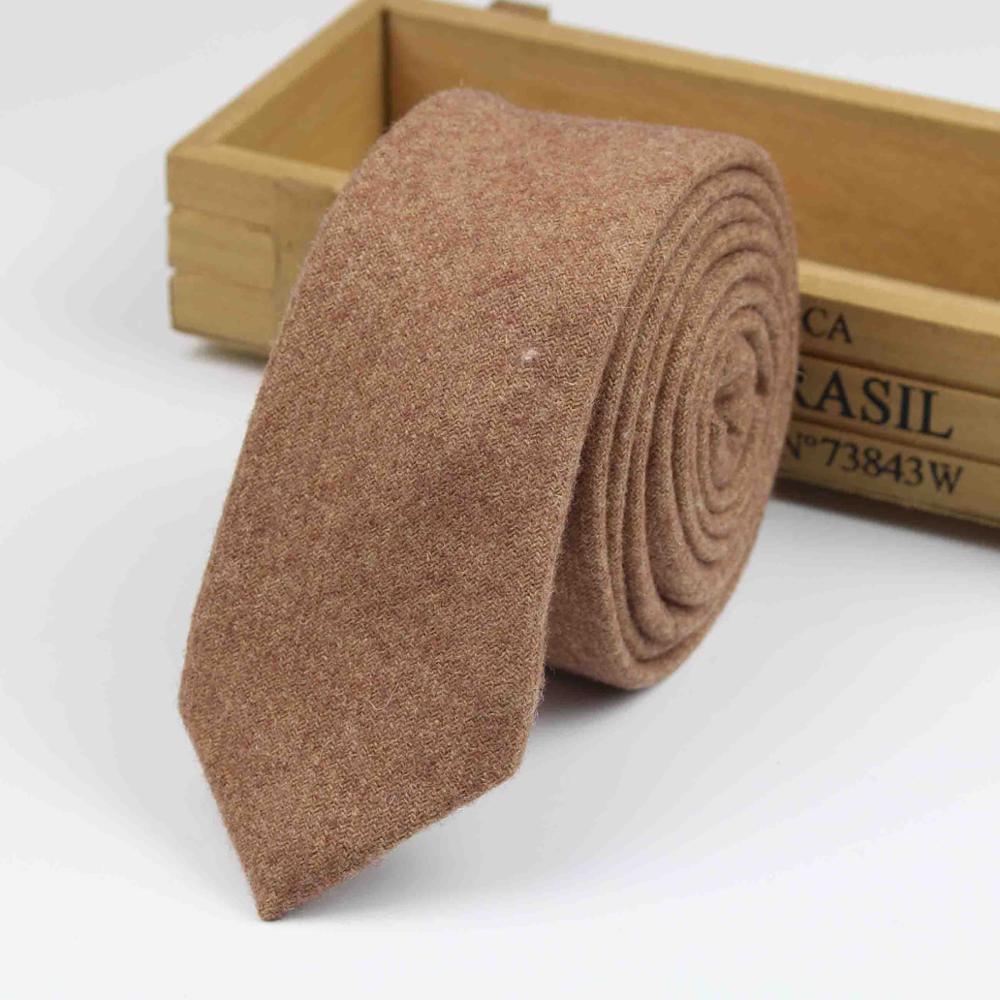 Tie Vintage Wol Ties Mannen Dikke Stropdas Gestreepte Solid Viscose Cravate: 5