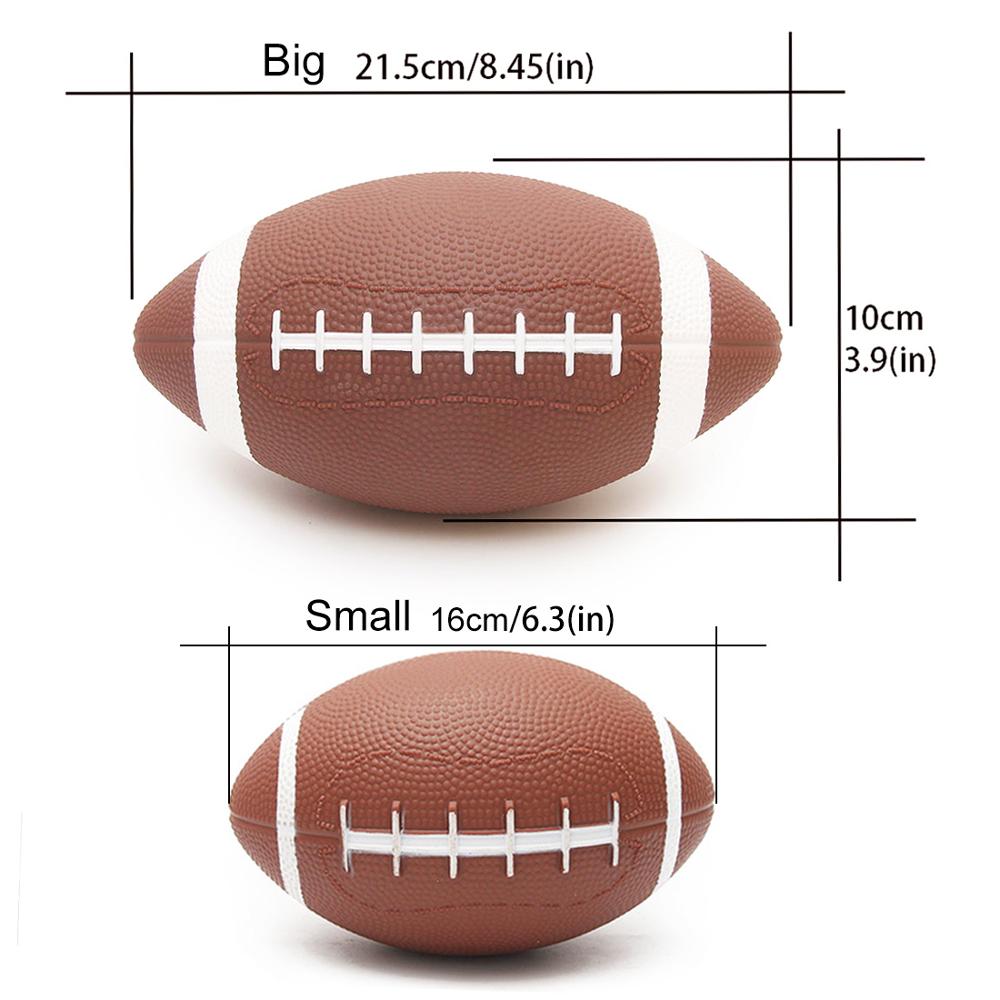2 st/set rugby barn utomhus sport amerikansk fotboll söt elev träning boll barn vuxna födelsedag jul (pump, slumpmässigt)