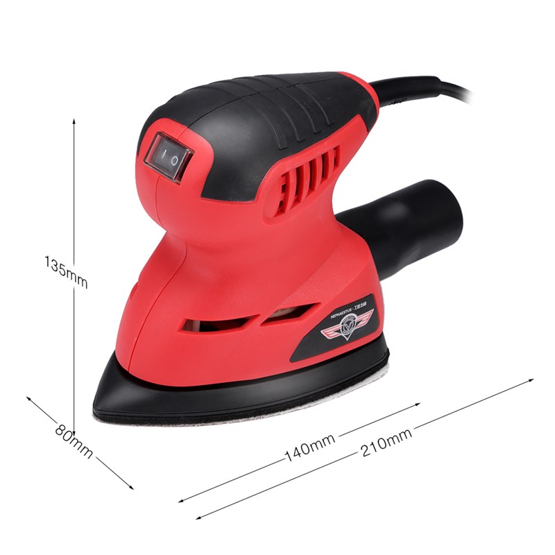 125W Electric Detailing Mouse Sander Auto Polishing Machine Sanding Sander Strong Dust Tube Portable Power Tool Woodworking Tool