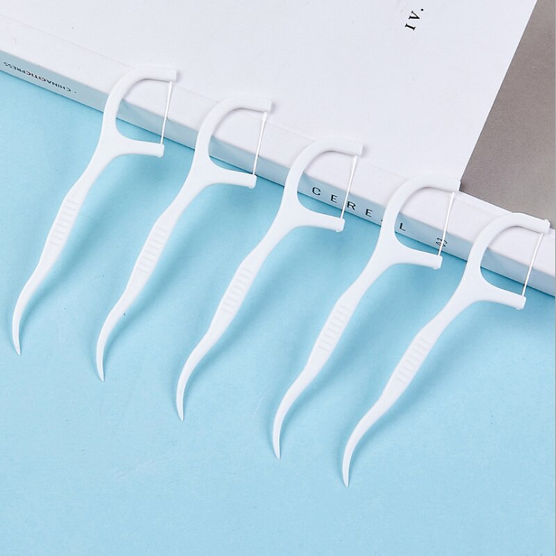 Dental Flosser Oral Hygiene Dental Sticks Dental Water Floss Oral Teeth Pick Tooth Picks Floss Toothpicks with Thread Oral Care