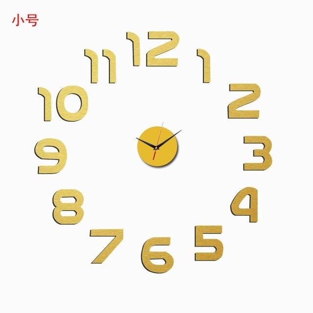3D horloge murale miroir Stickers muraux salon Quartz montre décoration pour la maison bricolage horloges autocollant reloj de pared: 12