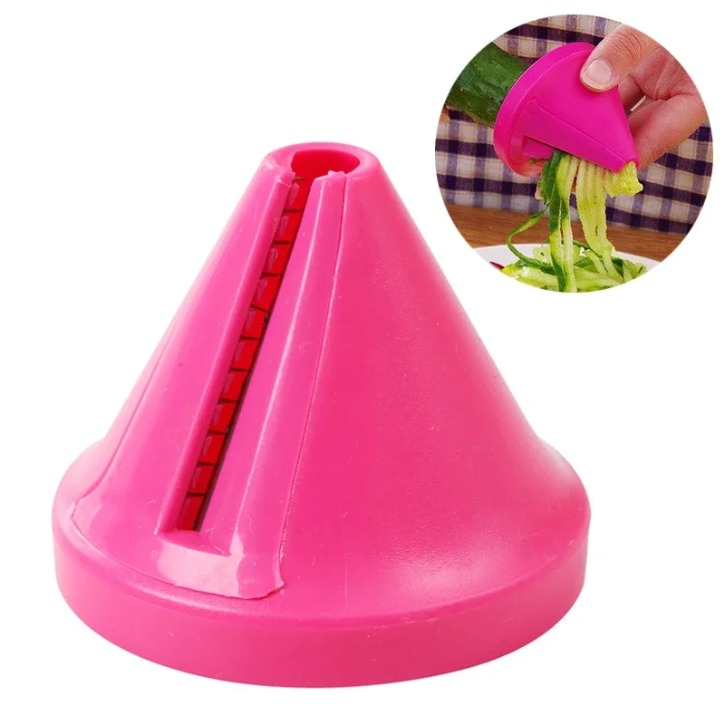 Groente Fruit Spiraal Shredder Dunschiller Multifunctionele Handmatige Shredder Apparaat Aardappel Wortel Roterende Shredder Rasp Keuken Tool: Licht Groen