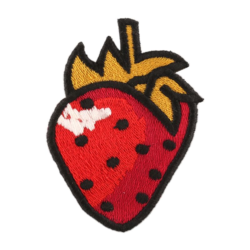 Sequin Paddestoel Cherry Aardbei Badge Patch Cartoon Naaien Borduren Applique LX9E