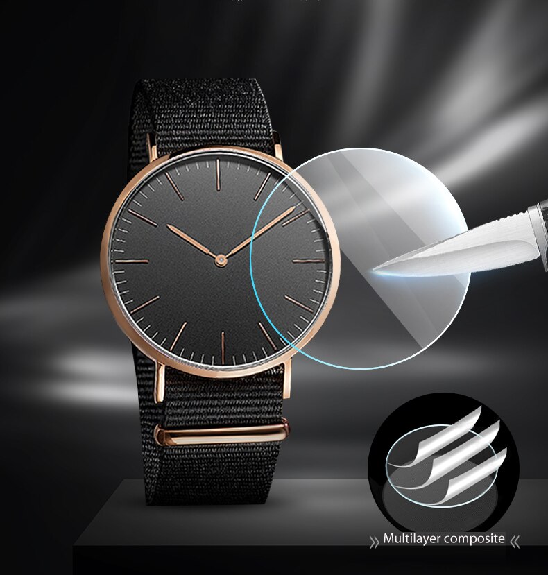 Protector de cristal templado para reloj, accesorios de protección para reloj de 26mm, 28mm, 30mm, 32mm, 34mm, 36mm, 38mm y 40mm