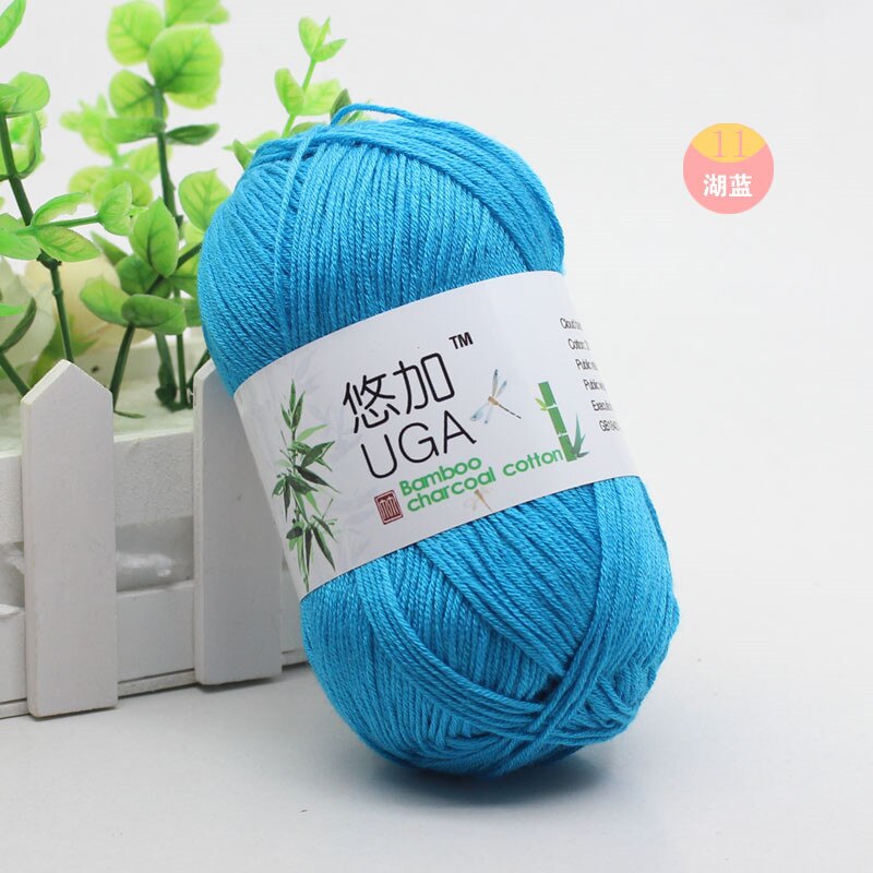 Soft Bamboo Crochet Cotton Knitting Yarn Baby Knit Wool Bamboo Charcoal Cotton Hand Knitting Yarn 50g/pc 6 ply: 9