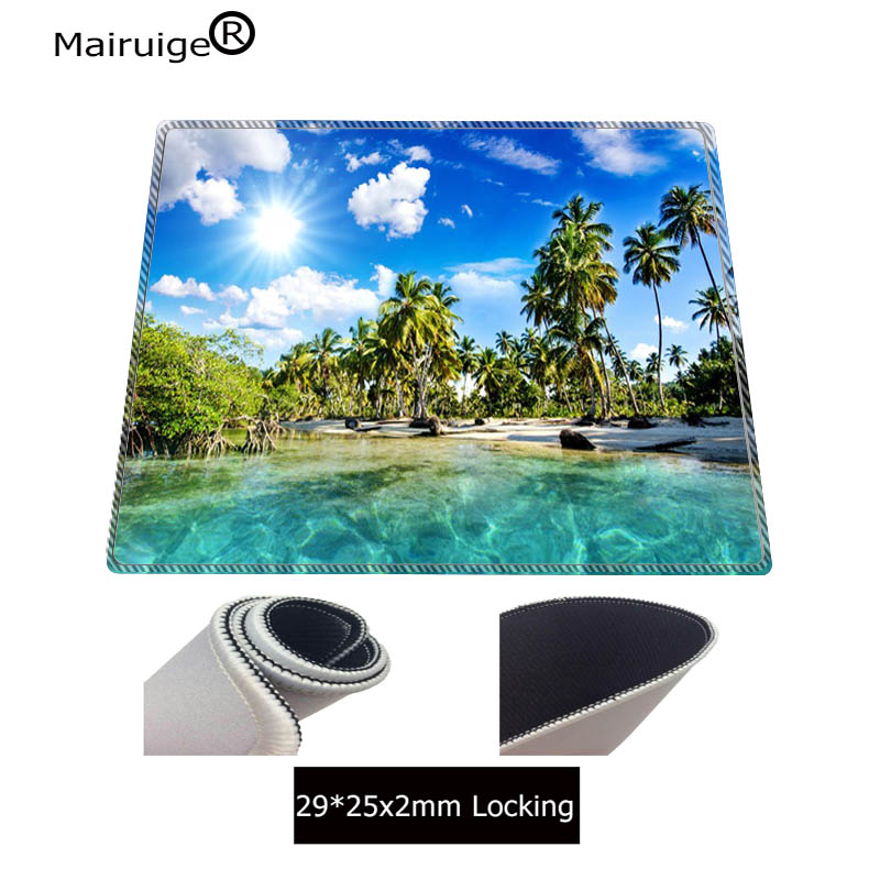 Natureza mousepad 400x900 grande mouse pad nuvem xxl azul tapetes de mesa jogos praia tapete escritório acessórios para computador: Azul