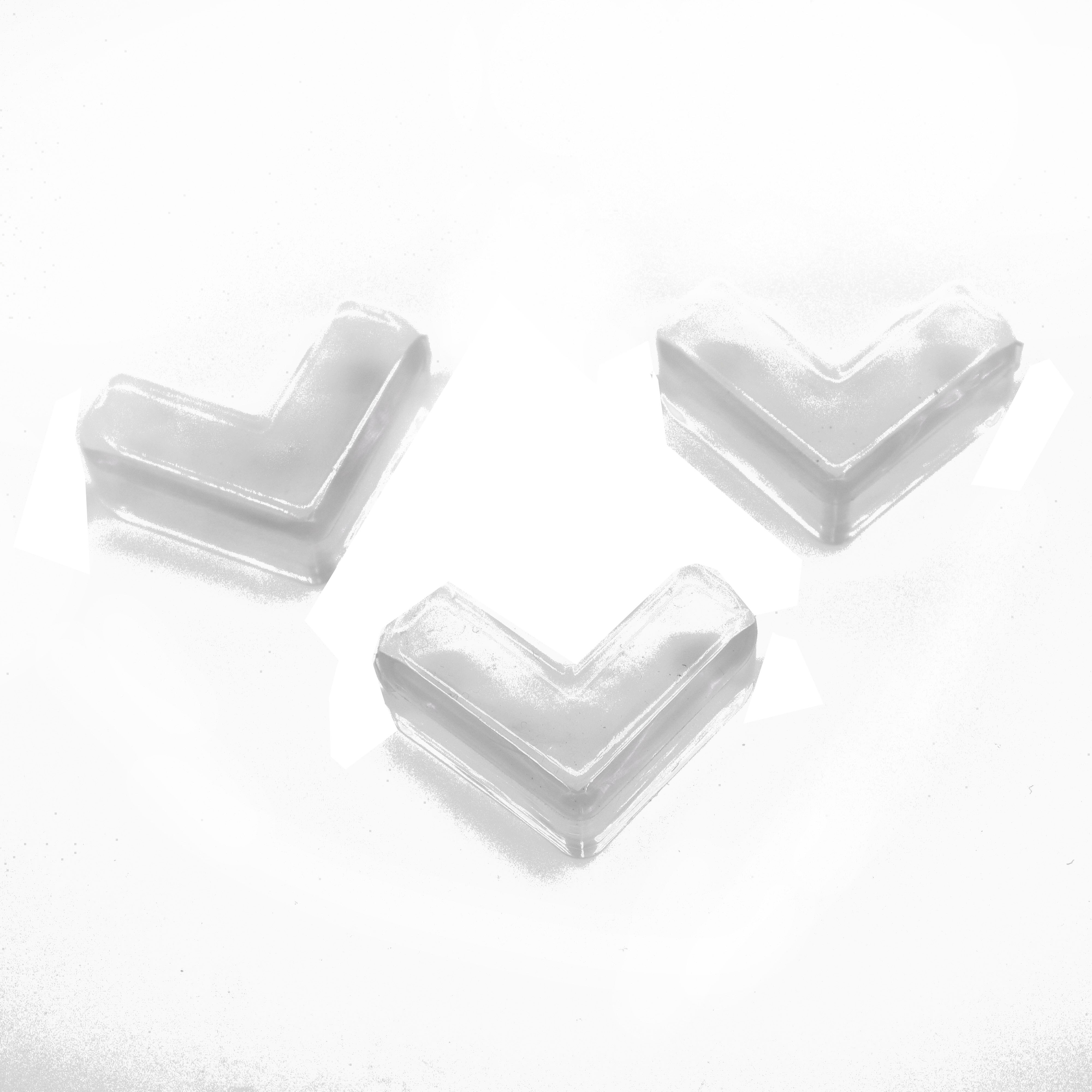 4 Pack mobili protezione angolare copertura trasparente morbido Silicone scrivania protezione angolare Kit di sicurezza per bambini striscia paraurti