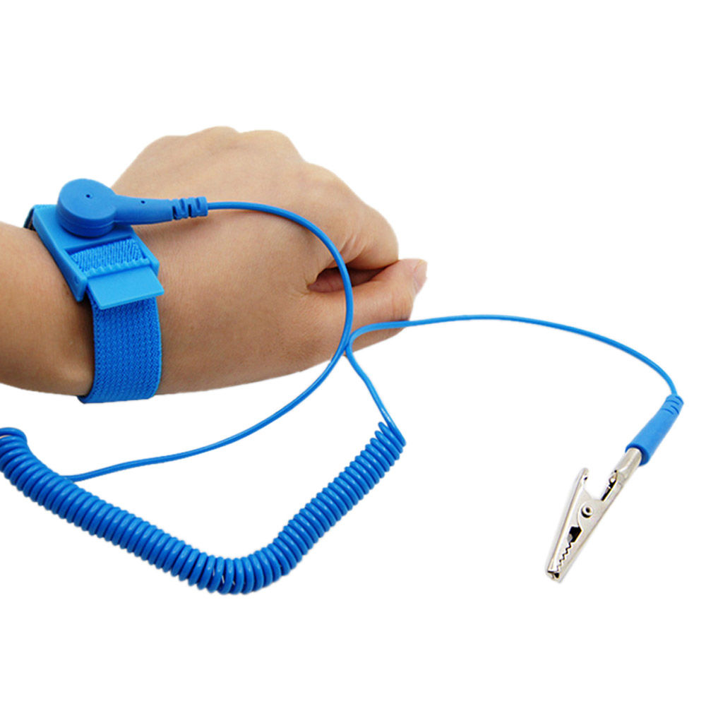 Verstelbare Antistatische Armband Elektrostatische ESD Ontlading Kabel Herbruikbare Anti Statische Wrist Band Strap Hand met Aarding Draad