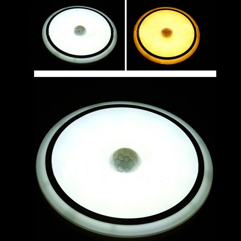 12W LED PIR Motion Sensor Infrared Ceiling Lamp Down Light Flush Mounted Fixture