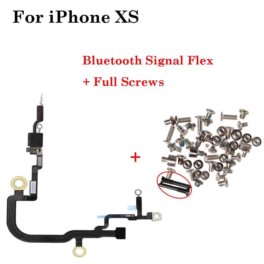 1einstellen Für iPhone X XR XS MAX NFC Kamera Clip Bluetooth + Schrauben + Wasserdichte Aufkleber Signal Antenne biegen kabel Ersatz Patrs: Pro XS nfc Schrauben