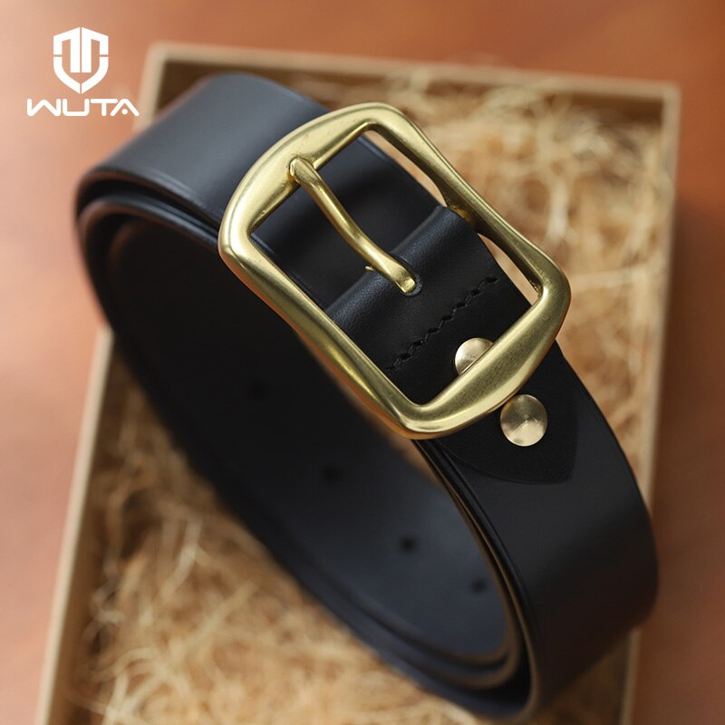 WUTA Solid Brass Belt Buckle Pure Copper Women Men&#39;s Pin Buckle Manual DIY Leather Craft Hardware-Various Size