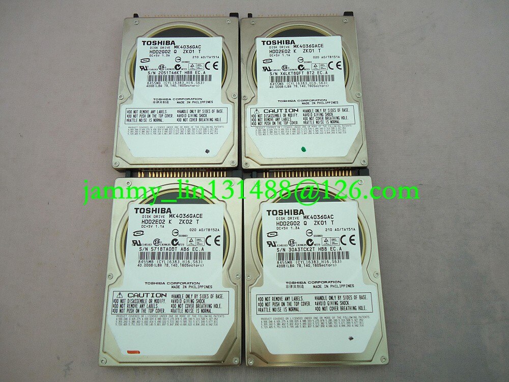 MK4036GAC MK4036GACE DISK DRIVE HDD2E02 2G02 DC+5V 1.3A/1.1A 40GB 8455MB FOR mercedes-benz car HDD navigation system