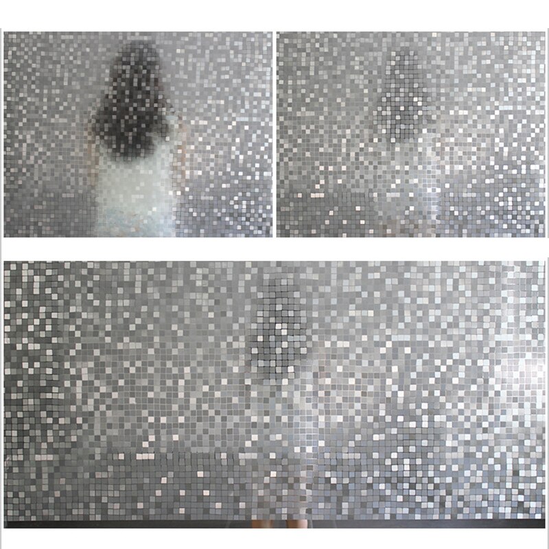 3D Window Film Static Decorative Privacy AntiUV Frosted Mosaic Sticker