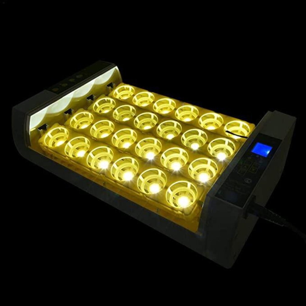 Upgraded version 24 Eggs Automatic incubator with illuminated egg function neutral and no logo Digital Turning