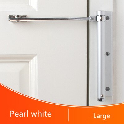 Automatische Deur Zelfsluitende Scharnier Mute Te Rebound Geen Slotting Ponsen Gratis Deurdranger Onzichtbare Punch-Gratis sluiting Thuis: White