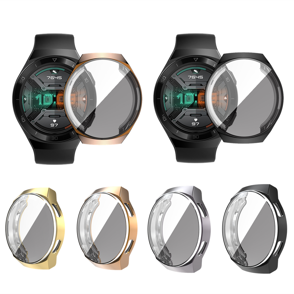 Tpu Beschermhoes Voor Huawei Horloge Gt 2E Protector Frame Soft Bescherm Case Bumper Shell Voor Huawei Gt 2e Smart horloge Armband