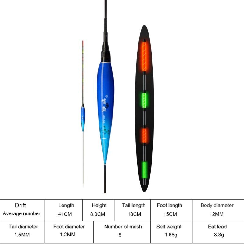 Night Fishing Float Super Heldere Ultragevoelige Elektronische Praalwagens Lichtgevende Boei Outdoor Vis Supply