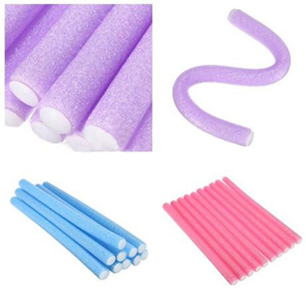 10 Pcs Curler Makers Soft Foam Bendy Twist Curls Tool DIY Styling Hair Rollers Soft foam bendy curler stick is a great tool for