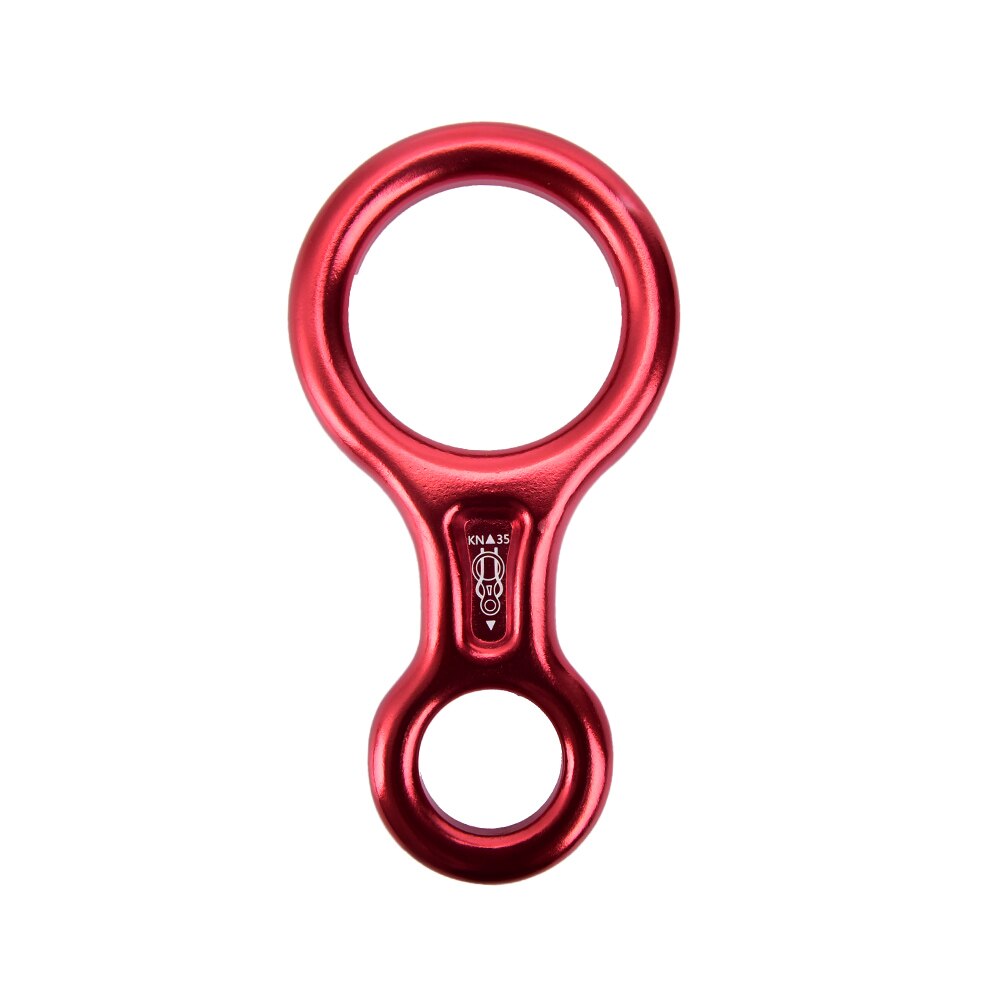 Mountaineering Rappel Rock Climbing Gear Belay Descender Figure of 8 Aluminum 35KN Rescue Gear Equipment Abseiling Ring