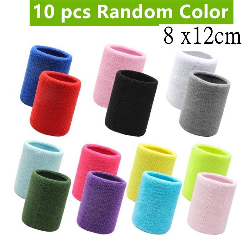 Towel Sports Wristbands Tennis Sweat Bands Wrist Guard For Basketball Volleyball padel Fitness Sweatbands Wrist Wrap 1/2/10 pcs: Dark Grey
