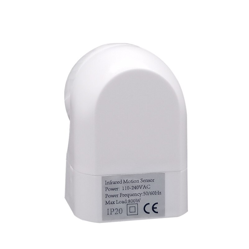 Motion Sensor 110v~230v Motion Detector Automatic Infrared PIR Sensor 180 Degree Rotating Outdoor Timer Light Switch