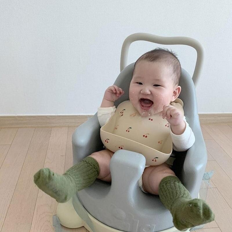 Ins Stijl Print Baby Slabbetjes Babyvoeding Stuff Leuke Patroon Kids Meisje Jongen Peuter Waterdichte Zachte Siliconen Verstelbare Kinderen Bib
