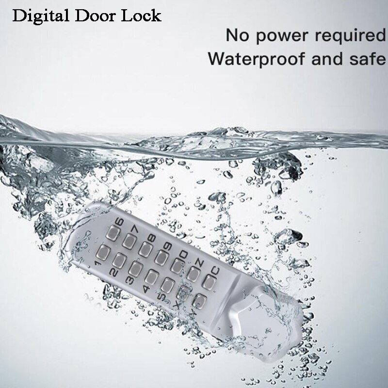 Digitale Deurslot Keyless Wachtwoord Code Slot Mechanische Toetsenbord Waterdichte Houten Deur School/Home/Winkel/Laboratorium Gate opener