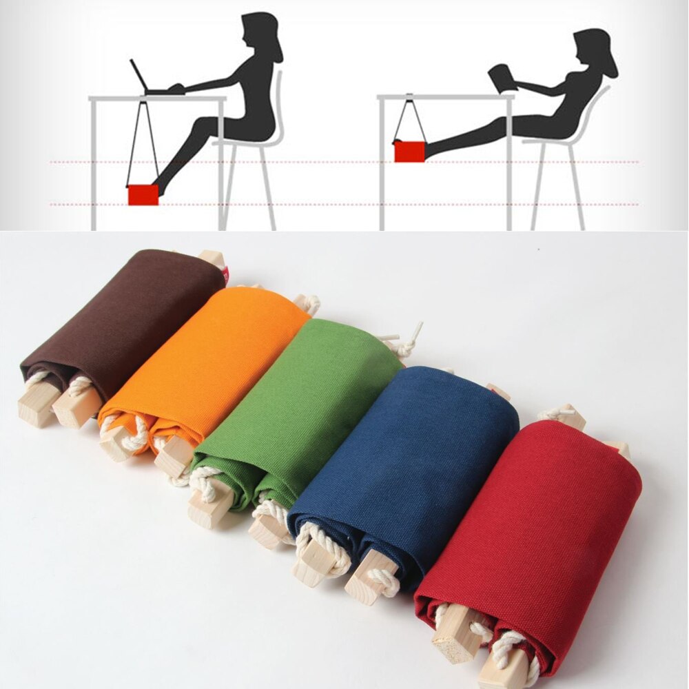 Hamaca creativa Simple para pies, reposapiés perezoso informal para escritorio, reposapiés, descanso para oficina