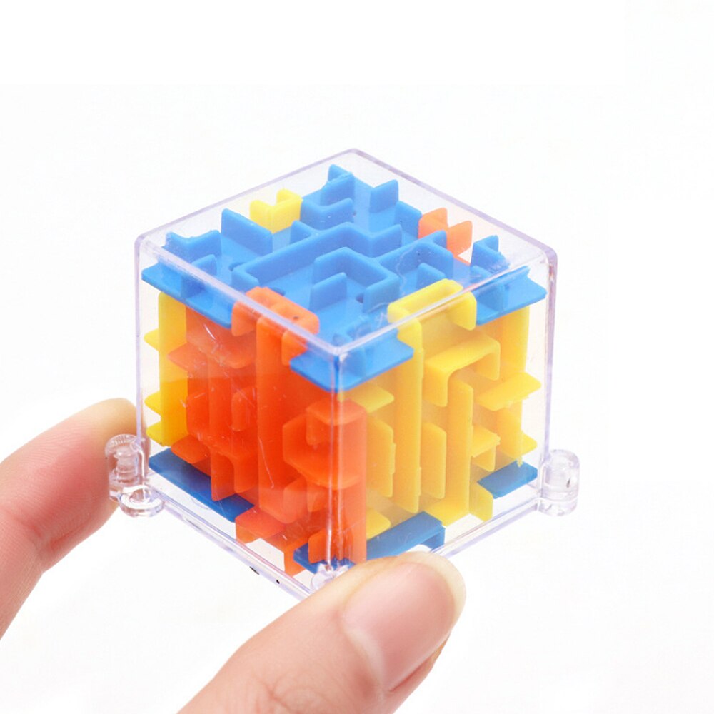 3D Mini Doolhof Magische Kubus Puzzel Speed Cube Labyrint Rollende Bal Speelgoed Puzzel Game Cubos Magicos Leren Speelgoed Voor Kinderen