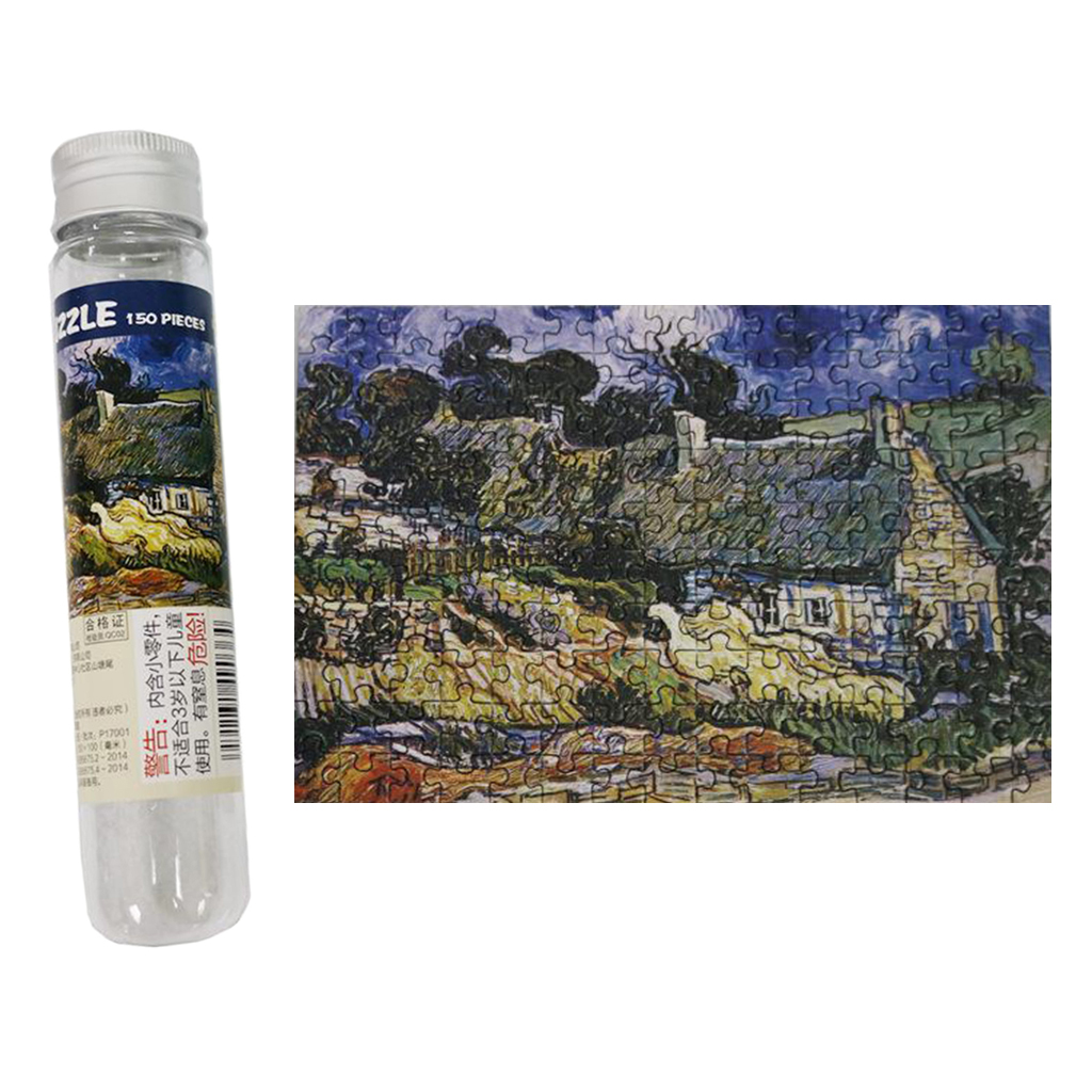 Mini Puzzle de peinture, Capsule de Test, Puzzle difficile à assembler soi-même, de 12 ans et plus, 6x4 pouces: cabin