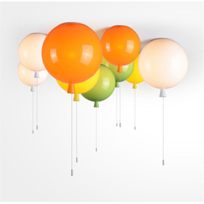 nordisch Farbe Ballon Hängen Decke Lampe Kindergarten Schlafzimmer freundlicher Decke Lichter Dekor Beleuchtung Ballon Acryl Leuchten