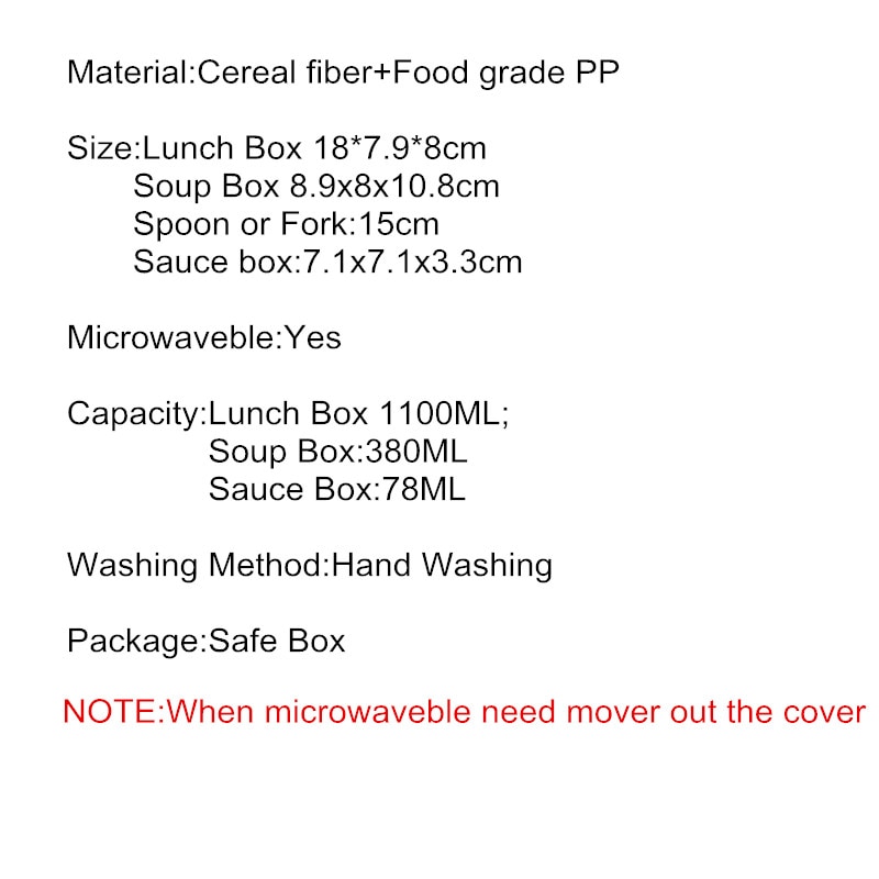 Japanese Style Bento Box Plastic Lunch Boxes Student Office Microwavable Food Containter Tableware