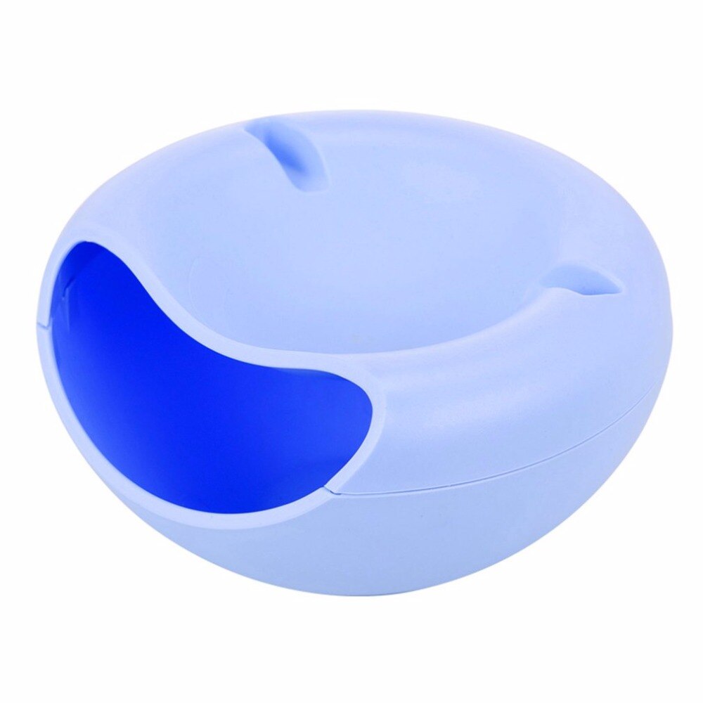 Plastique Double couche fruits secs Melon graines noix conteneurs collations stockage support de la boîte plat organisateur avec support de téléphone portable