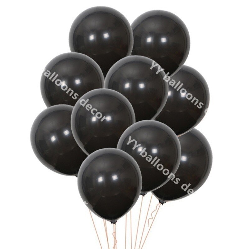 Halloween Diy Latex Zwart Global Ballonnen Guirlande 100 Stuks 5/10/12/18 Inch Ballon Bruiloft Verjaardag Baby Shower partij Decoratie