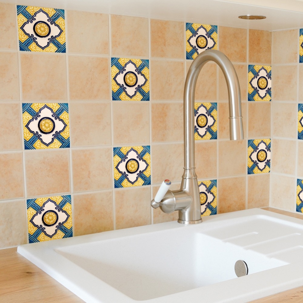 Self-Adhesive Diagonal Floor Seam Stickers,Marble Retro DIY Tile Sticker,Waterproof Floor Sticker For Home Decor Living Room