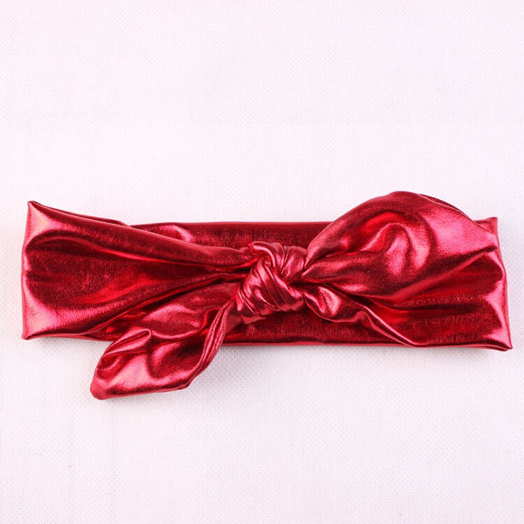 Baby Headband Girls Rabbit Baby Bows Ear Hairband Turban Knot Tie Head Wraps Gd Baby Hair Accessories Bandeau BABYs Fille: MY-LK01-RD