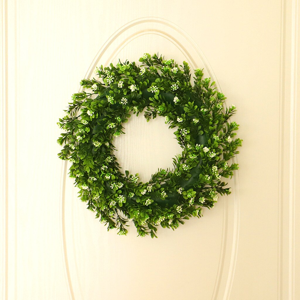 Artificial Green Plant Wreath Simulation Green Plant Garland Home Office Decor Artifici festival fHome Wedding Decoration indoor